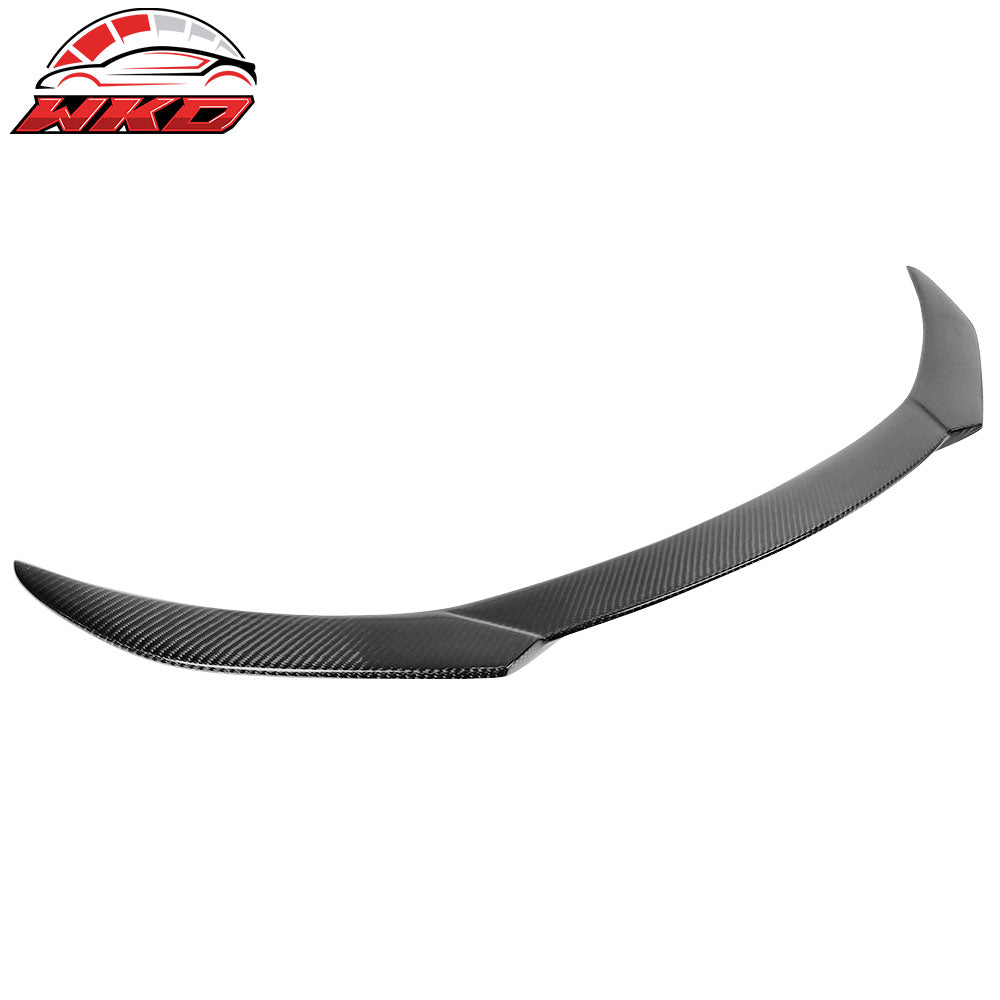 Fits 18-20 Ford Focus Hatchback V Style Rear Trunk Spoiler Wing Lip Carbon Fiber