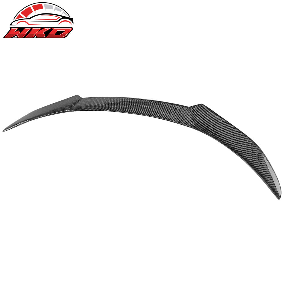 Fits 18-20 Ford Focus Hatchback V Style Rear Trunk Spoiler Wing Lip Carbon Fiber