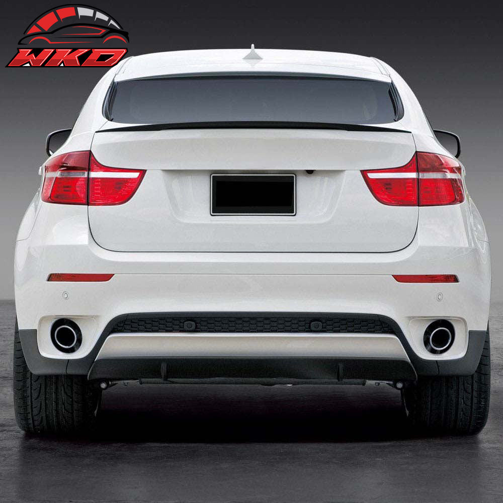 Fits 08-14 BMW E71 X6 5Dr SUV Performance Style Carbon Fiber Trunk Spoiler (CF)