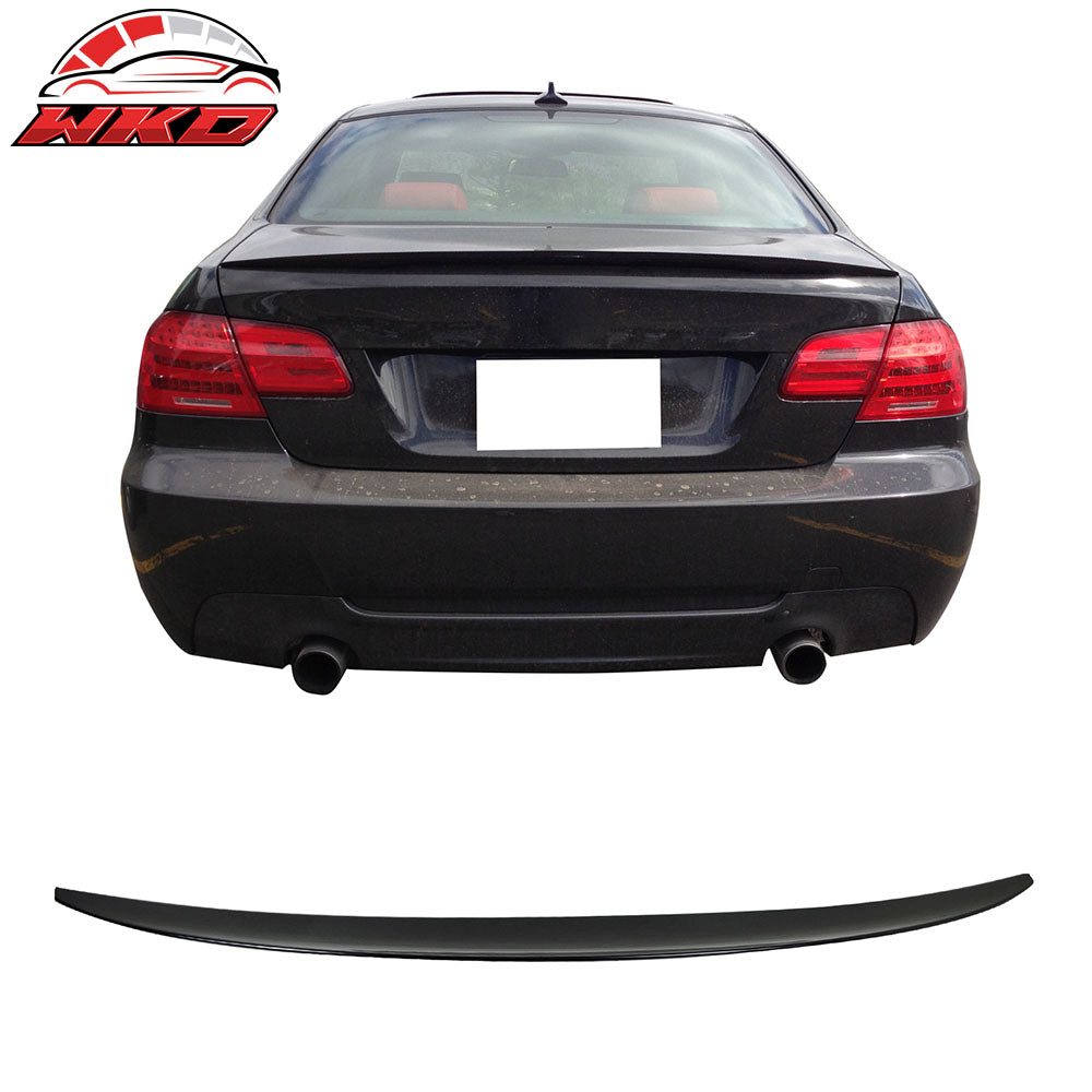 Fits 07-13 BMW E92 3-Series Performance Style Trunk Spoiler Painted #668 Black