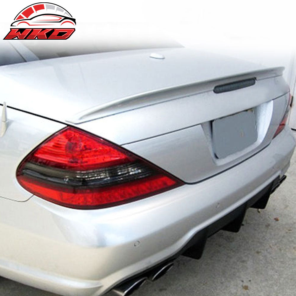 Fits 03-11 Benz R230 SL-Class AMG Style Trunk Spoiler Painted #744/775 Silver