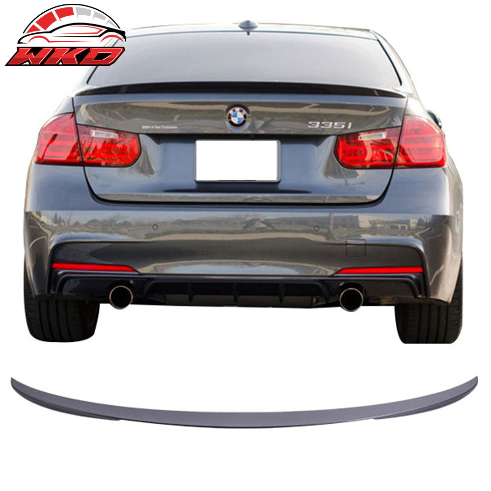 Fits 12-18 BMW F30 3 Series Performance Style Trunk Spoiler Painted #B39 Gray
