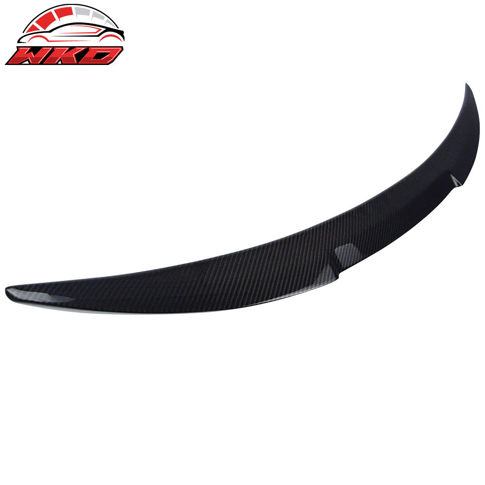 Fits 07-13 BMW E82 1 Series M4 Style Carbon Fiber CF Rear Trunk Spoiler Wing Lip