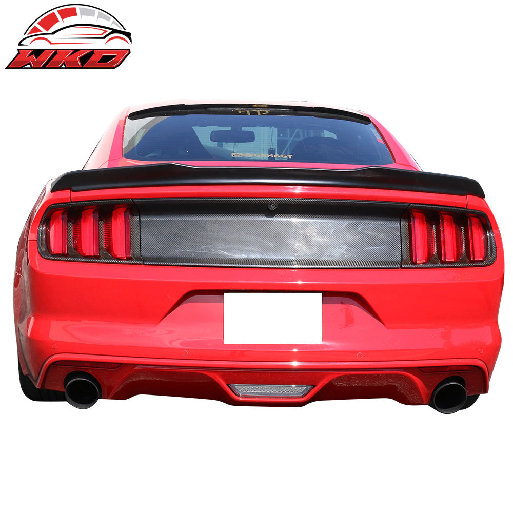 Fits 15-23 Ford Mustang Coupe 2-Door H Style Rear Trunk Lid Spoiler Wing Lip ABS