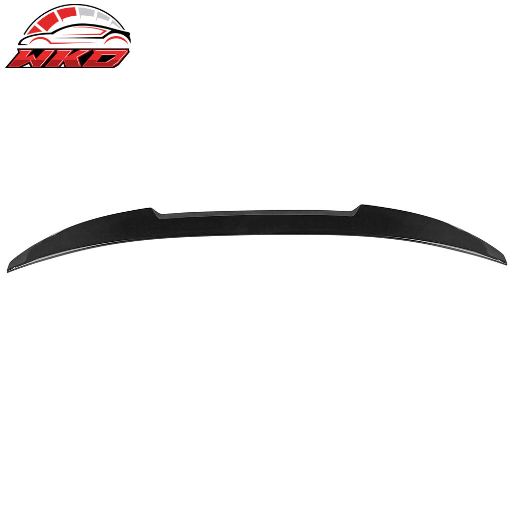 Fits 17-23 BMW G30 5 Series 4Dr M4 Style Trunk Spoiler Painted #416 Carbon Black