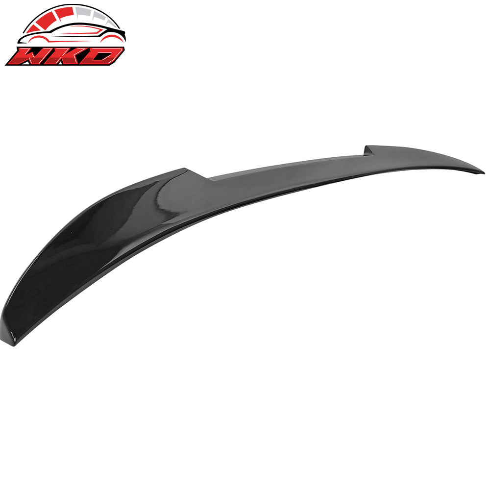 Fits 17-23 BMW G30 5 Series 4Dr M4 Style Trunk Spoiler Painted #416 Carbon Black