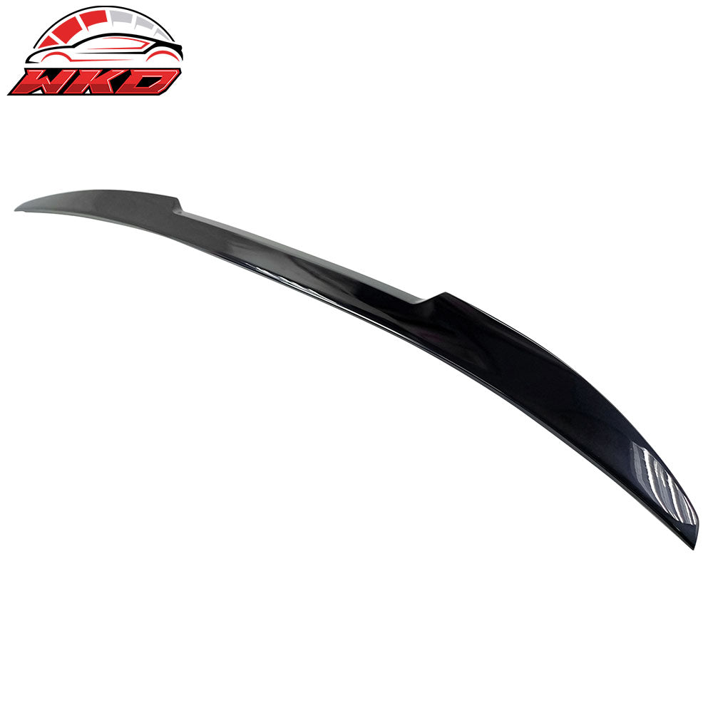 Fits 17-23 BMW G30 5 Series 4Dr M4 Style Trunk Spoiler Painted #416 Carbon Black