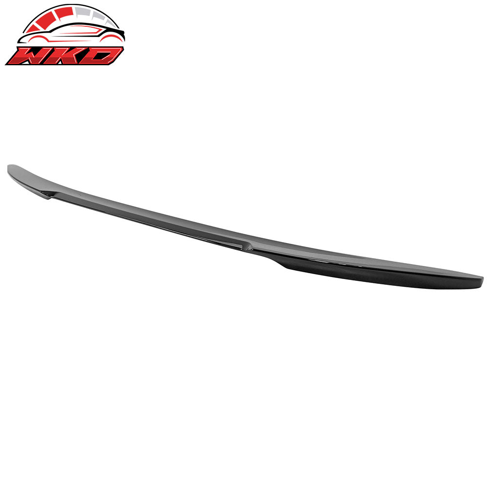 Fits 17-23 BMW G30 5 Series 4Dr M4 Style Trunk Spoiler Painted #416 Carbon Black