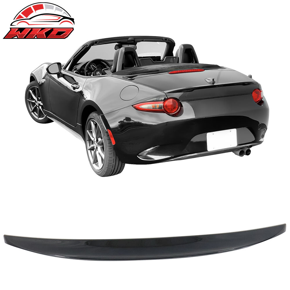 Fits 16-25 Mazda MX-5 Miata Performance Style Trunk Spoiler Painted #A3F Black