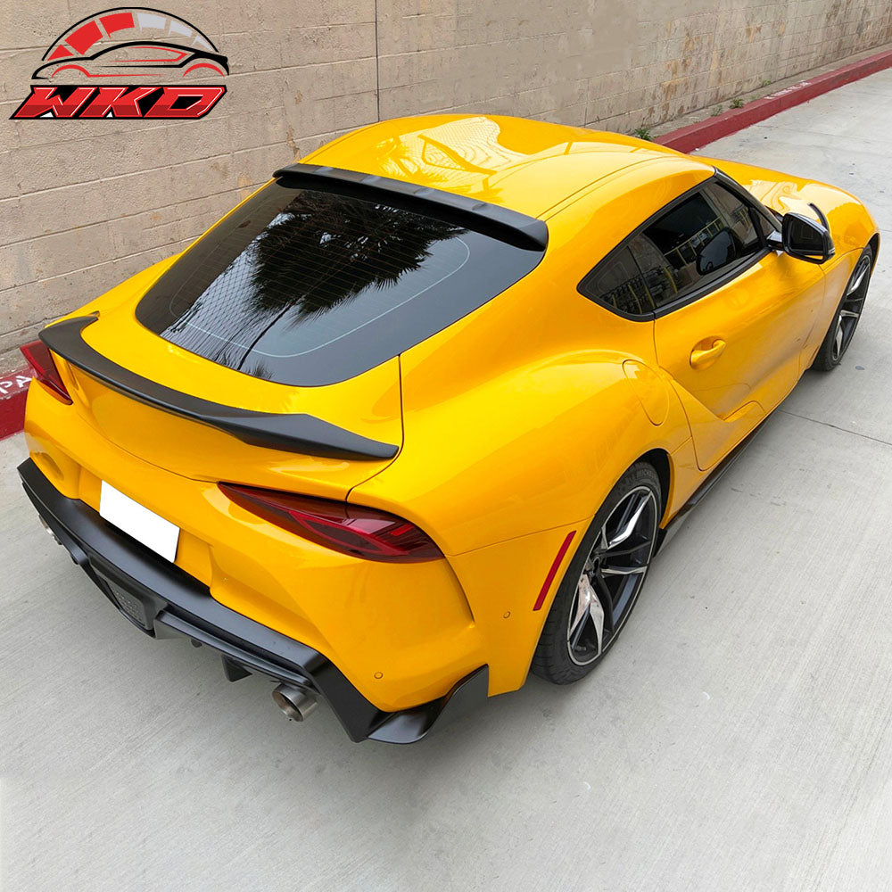 Fits 20-25 Toyota GR Supra 5th MK5 TRD Style Matte Black Rear Trunk Spoiler Wing