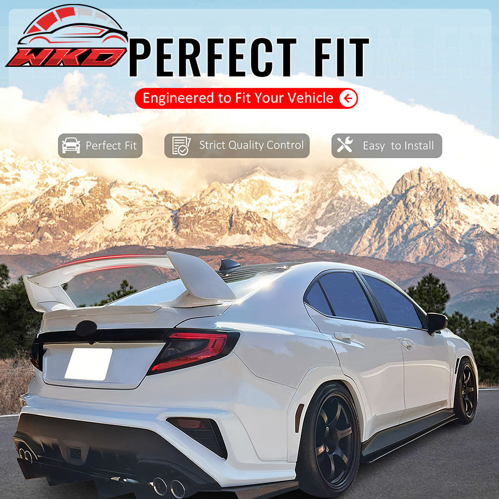 Fits 22-25 Subaru WRX 5th VB Sedan STI Style Rear Trunk Spoiler Unpainted 5PCS