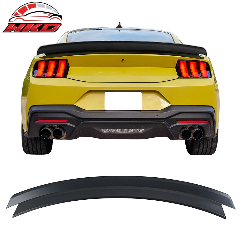 2024-26 Ford Mustang S650 7th Gen R Style Rear Trunk Spoiler Lip Primer Black | Wholesale