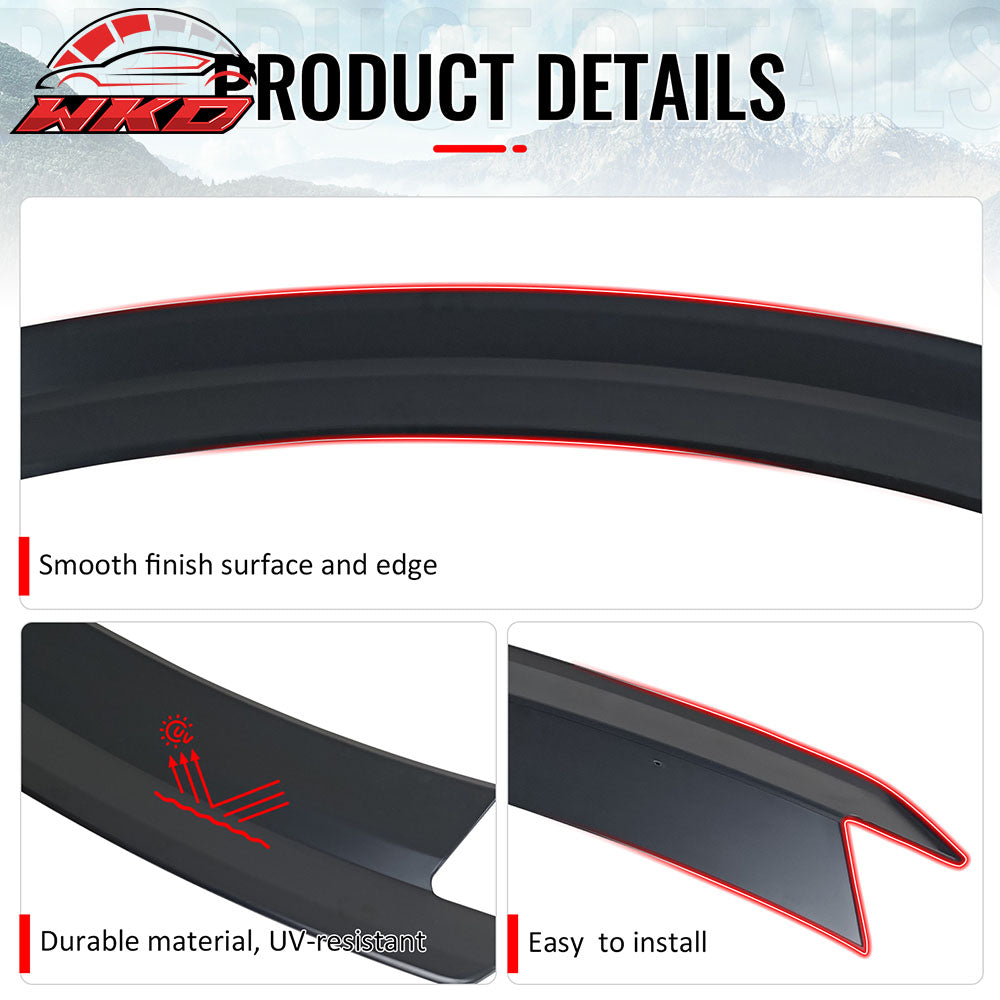 Fits 24-26 Ford Mustang S650 7th Gen R Style Rear Trunk Spoiler Lip Primer Black