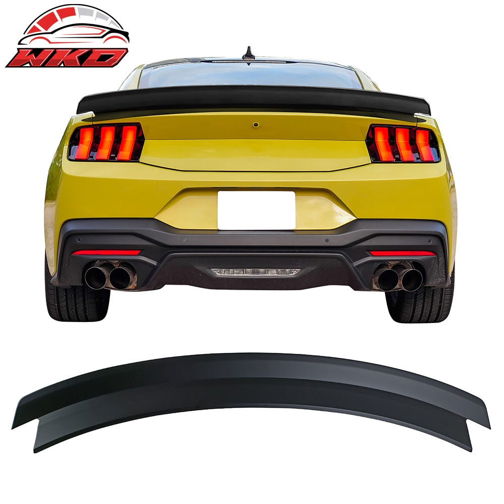 2024-26 Ford Mustang S650 7th Gen R Style Rear Trunk Spoiler Wing Matte Black | Wholesale