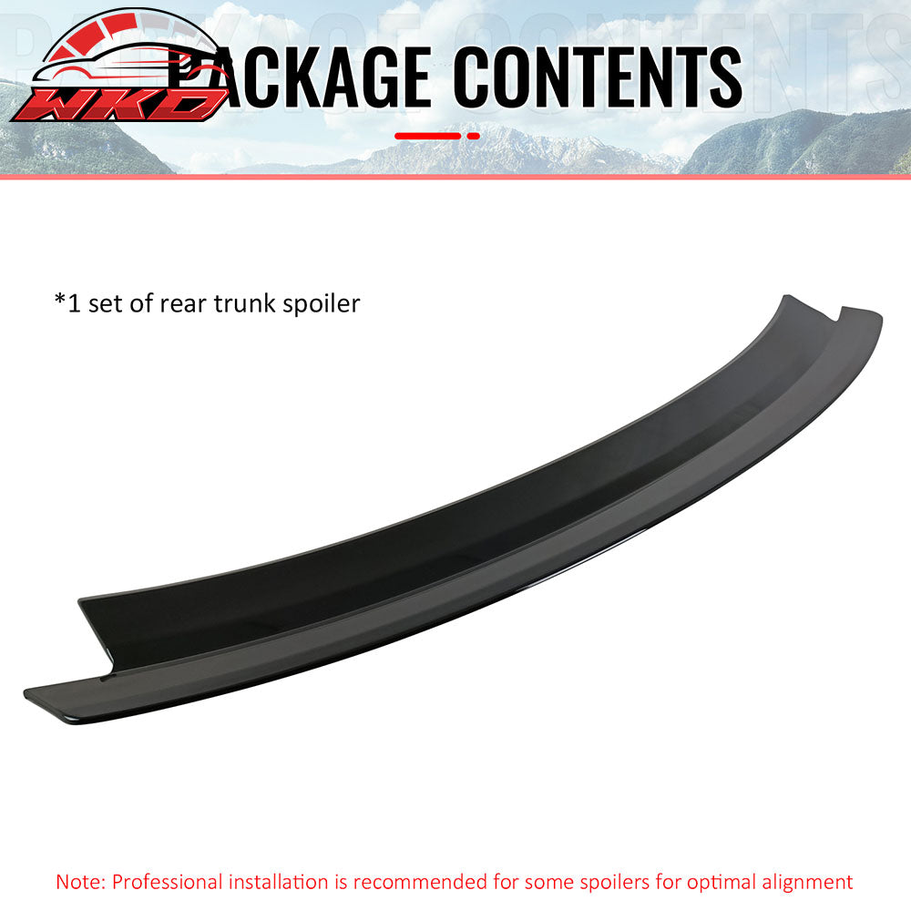Fits 24-26 Ford Mustang S650 7th Gen R Style Rear Trunk Spoiler Wing Gloss Black