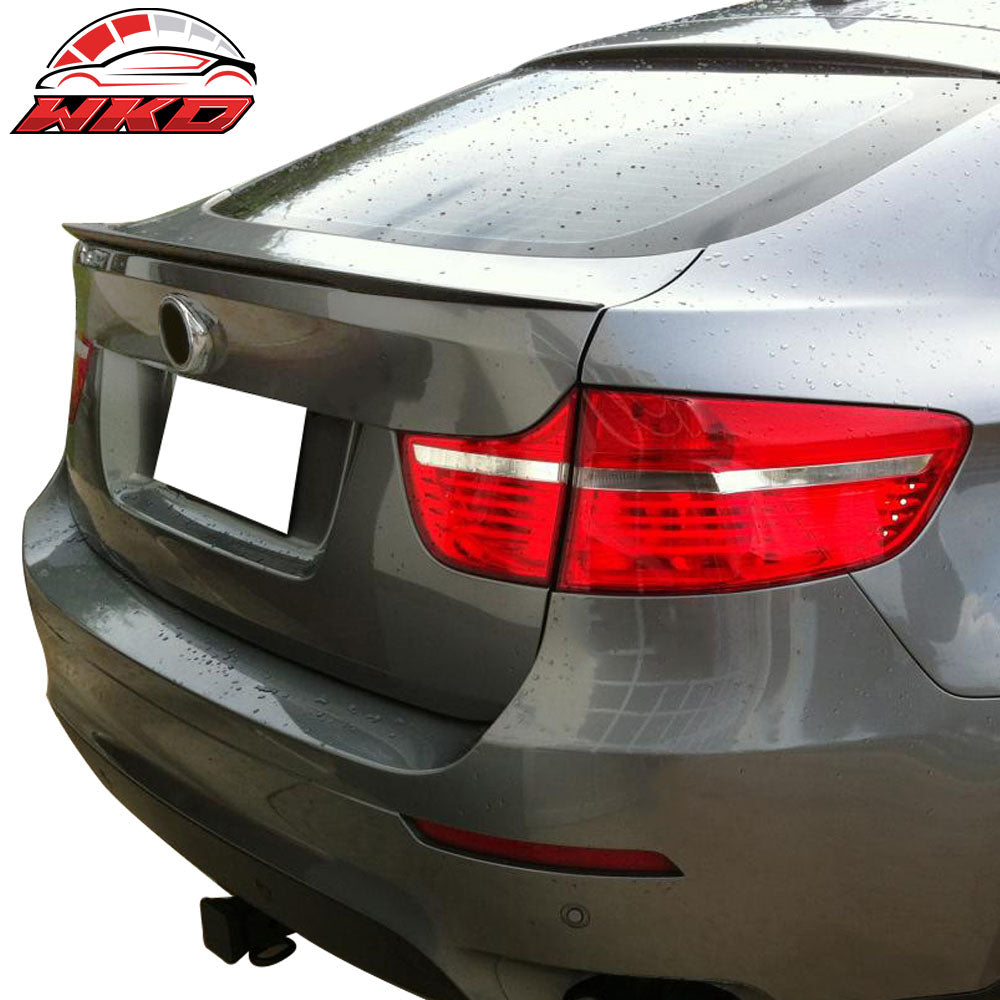Fits 08-14 BMW E71 X6 Performance Style Matte Black Rear Trunk Spoiler Wing ABS
