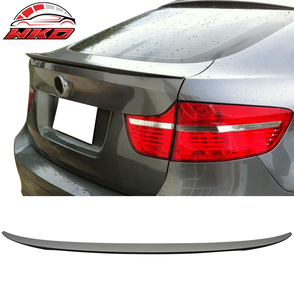 Fits 08-14 BMW E71 X6 Performance Style Matte Black Rear Trunk Spoiler Wing ABS