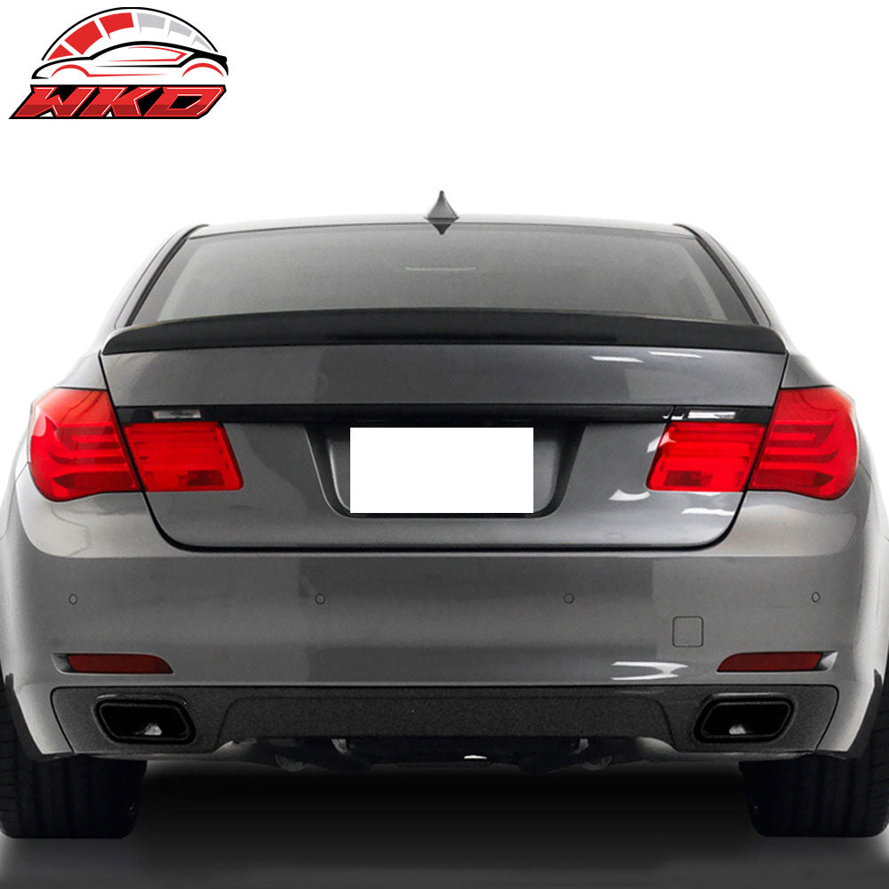 Fits 09-15 BMW F01 7-Series AC Style Rear Trunk Spoiler Wing Lip ABS Unpainted