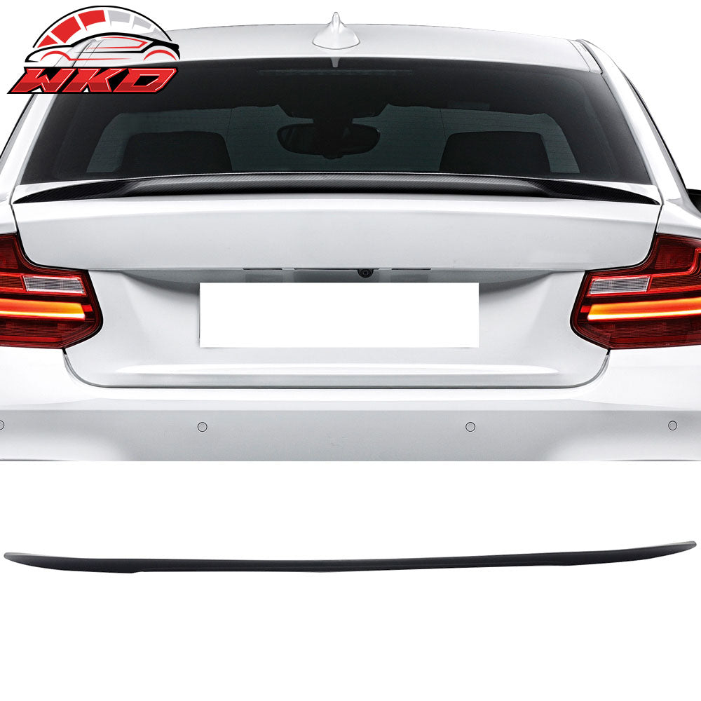 Fits 14-21 BMW 2-Series F22 Coupe Performance Style Matte Black Trunk Spoiler