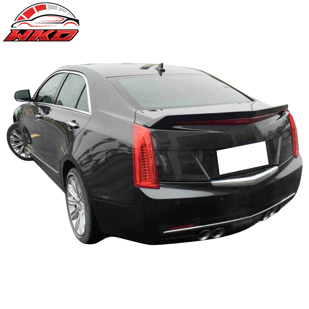 Fits 16-19 Cadillac ATS V Sedan V Style Rear Trunk Spoiler Wing Unpainted ABS