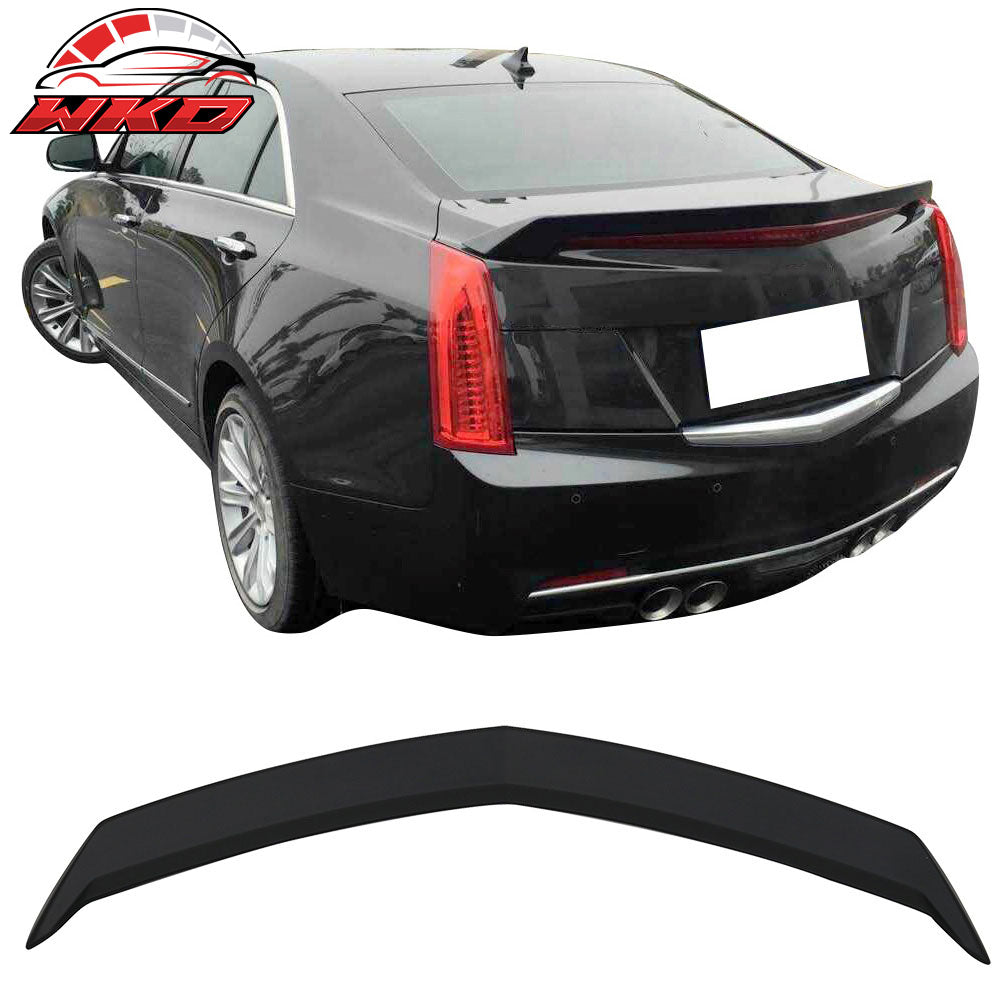 Fits 16-19 Cadillac ATS V Sedan V Style Rear Trunk Spoiler Wing Unpainted ABS