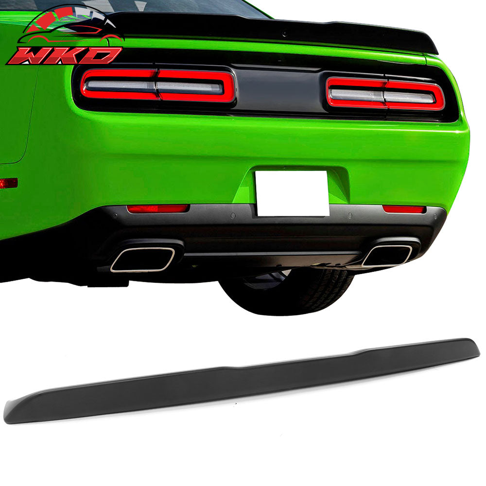 Fits 15-23 Dodge Challenger OE Style Rear Trunk Spoiler Wing Lip Matte Black ABS