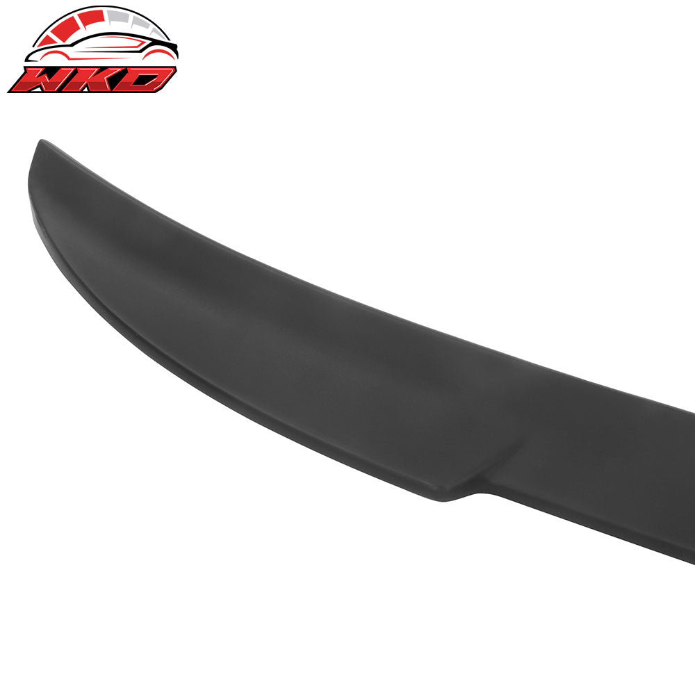 Fits 21-25 Ford Mustang Mach-E IKON Style Matte Black MID Trunk Spoiler Wing ABS