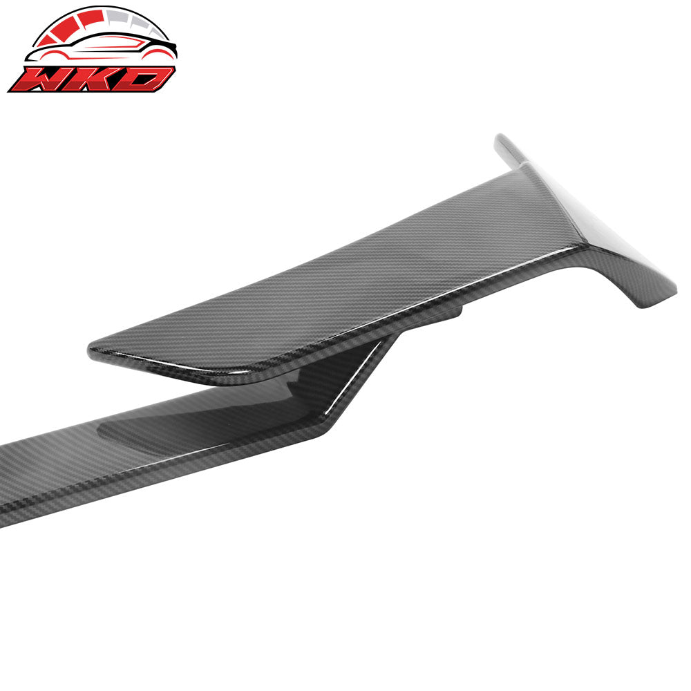 Fits 21-25 Ford Mustang Mach-E 3PCS Rear Trunk Spoiler ABS Carbon Fiber Print