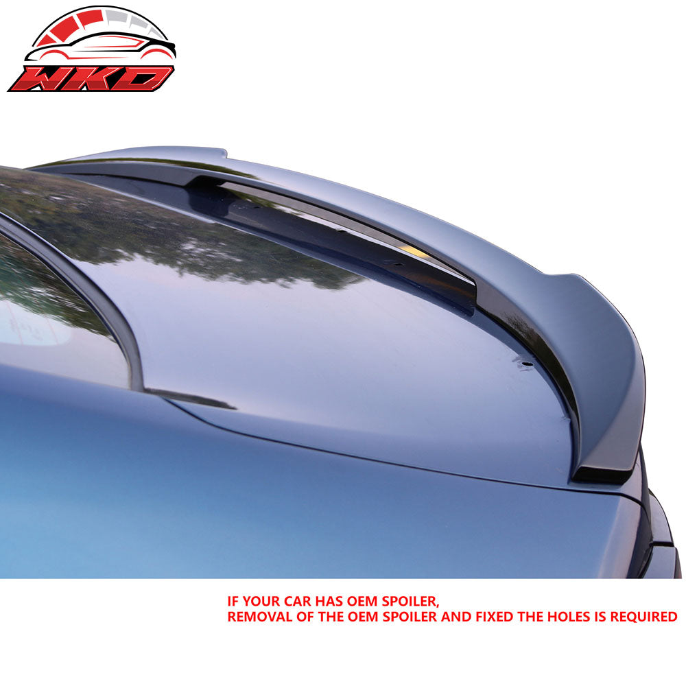 Fits 23-25 Honda Accord Sedan IKON Style Rear Trunk Spoiler Wing Gloss Black ABS