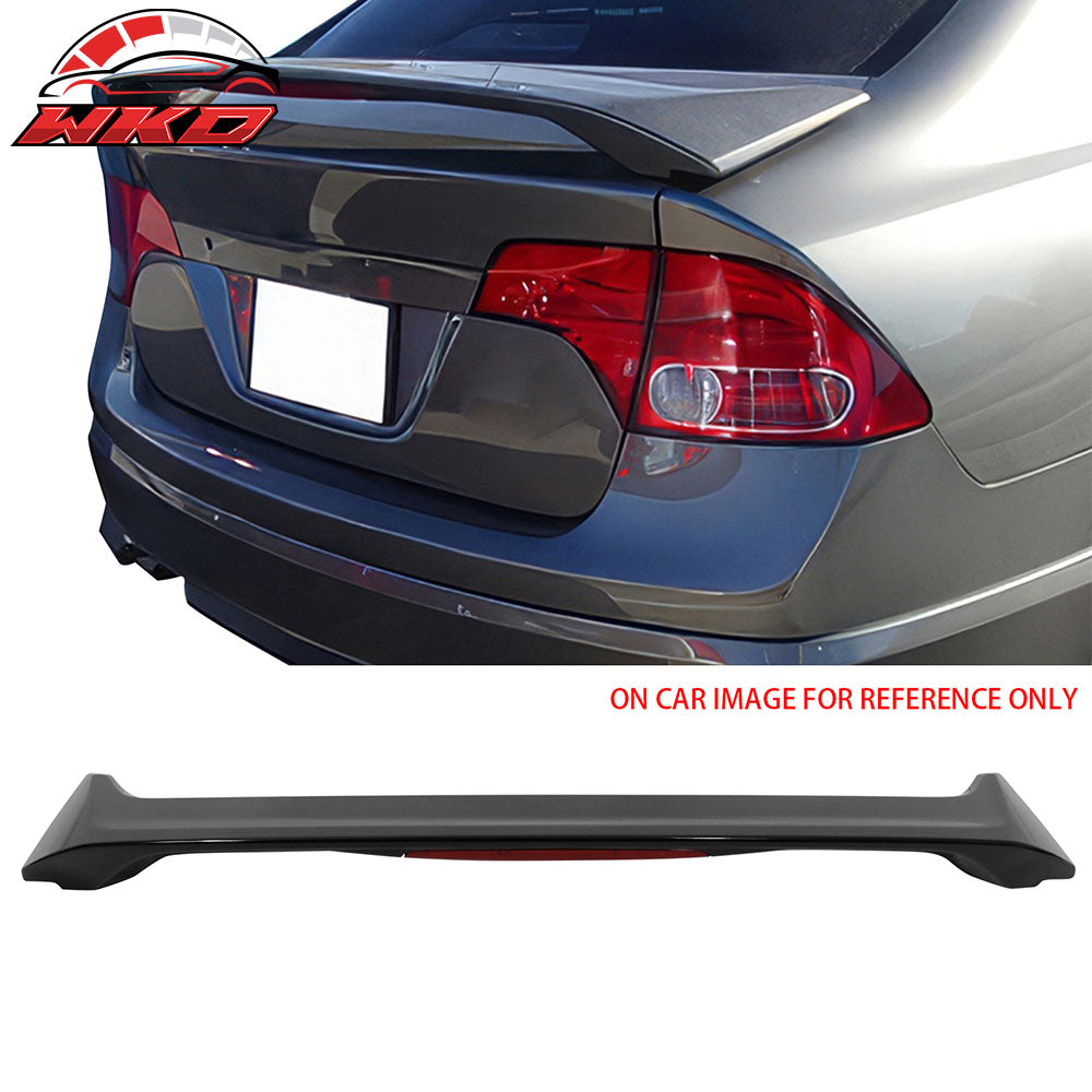 Fits 06-11 Honda Civic Sedan OE Style Trunk Spoiler W/LED Painted #NH731P Black