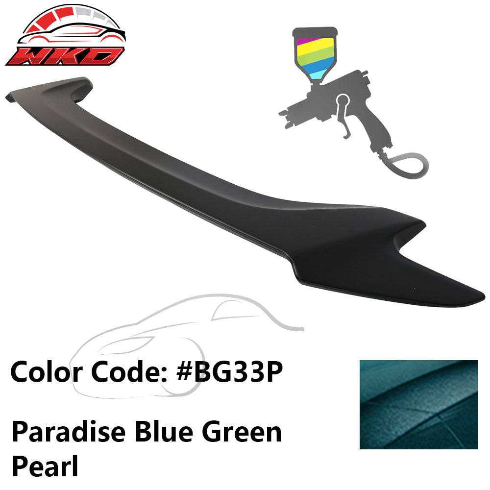 Fits 16-20 Honda Civic OE Trunk Spoiler ABS #BG33P Paradise Blue Green Pearl