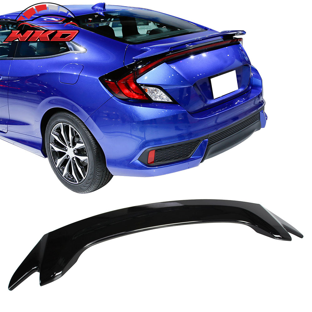 Fits 16-20 Honda Civic OE Style Trunk Spoiler ABS #NH731P Crystal Black Pearl