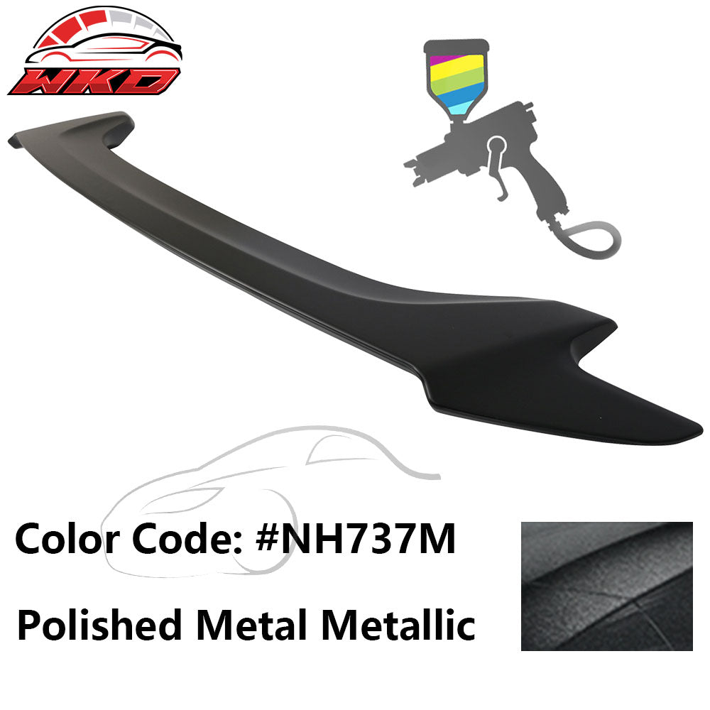 Fits 16-20 Honda Civic Coupe OE Style Trunk Spoiler ABS #NH737M Polished Metal