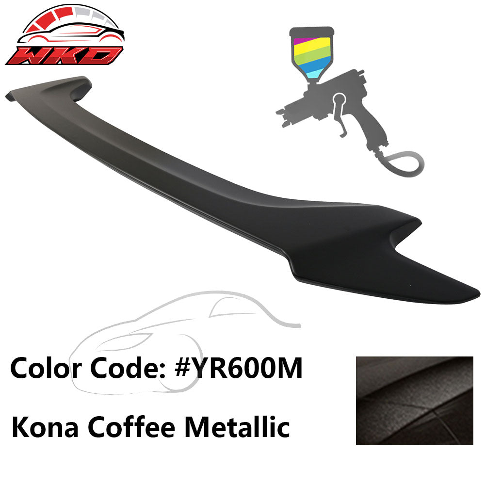 Fits 16-20 Honda Civic OE Style Trunk Spoiler ABS #YR600M Kona Coffee Metallic