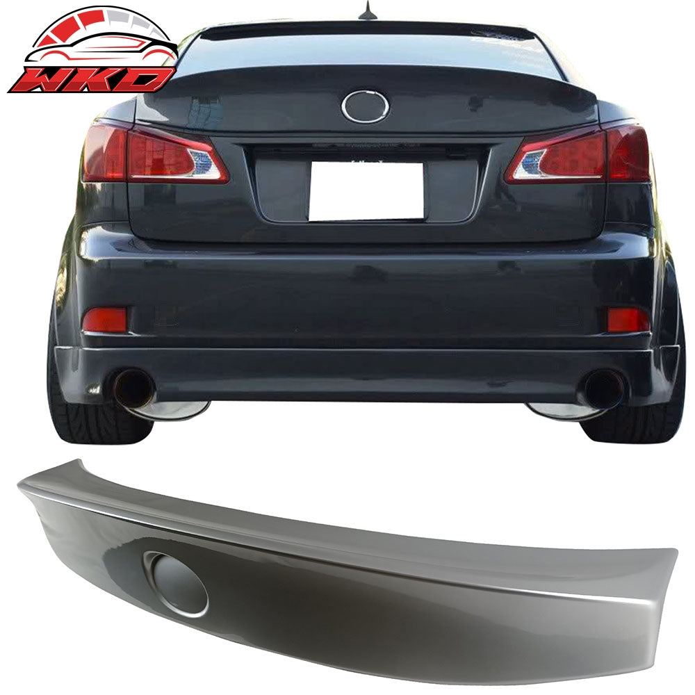 Fits 06-13 Lexus IS250 4Dr WD Style Trunk Spoiler Painted #1F2 Mercury Metallic