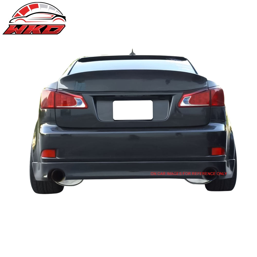 Fits 06-13 Lexus IS250 IS350 Sedan WD Style Trunk Spoiler Lip Painted #212 Black