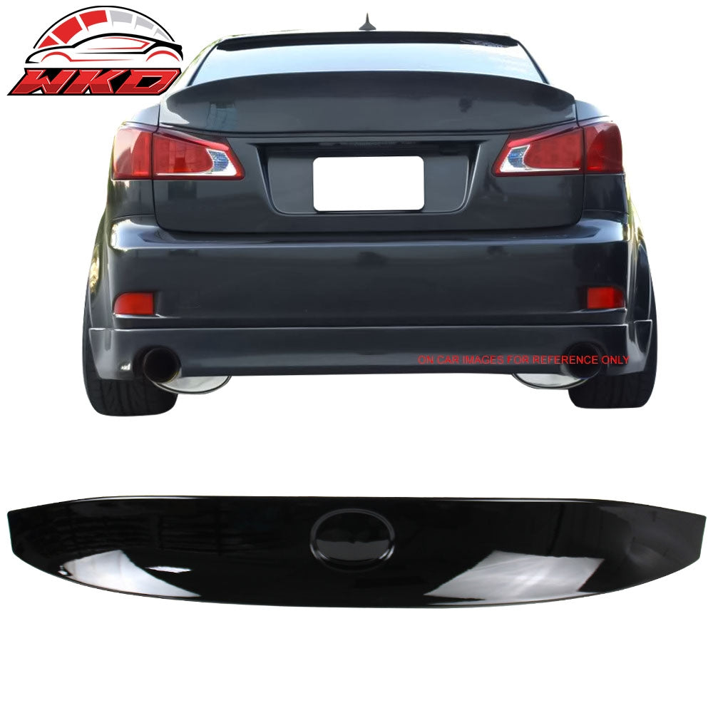 Fits 06-13 Lexus IS250 IS350 Sedan WD Style Trunk Spoiler Lip Painted #212 Black