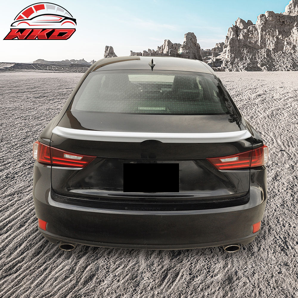 Fits 14-20 Lexus IS250 IS300 Sedan F-Sport Style Trunk Spoiler Unpainted Gray