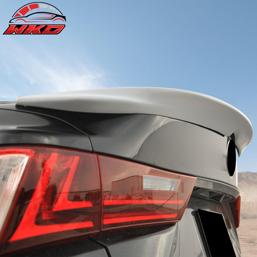 Fits 14-20 Lexus IS250 IS300 Sedan F-Sport Style Trunk Spoiler Unpainted Gray