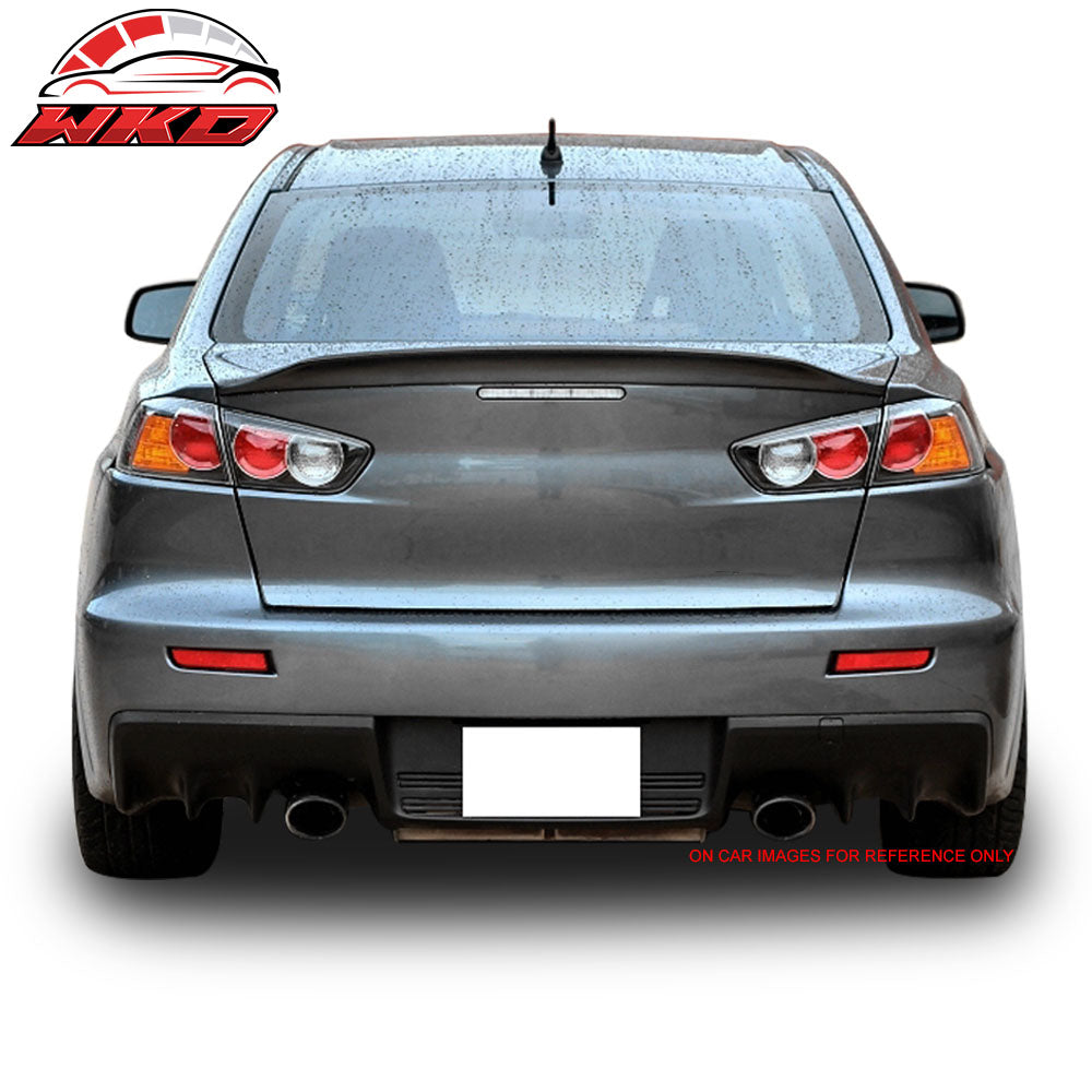 Fits 08-17 Mitsubishi Lancer Sedan RS Style Rear Trunk Spoiler Painted #P26 Red