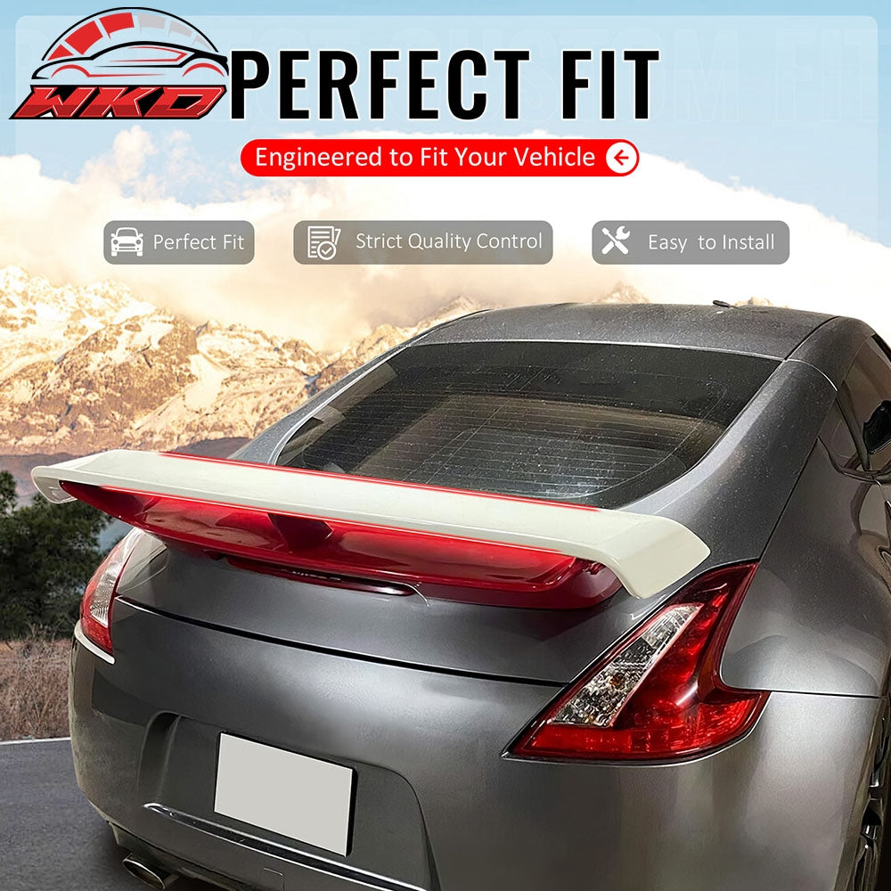 Fits 09-21 Nissan 370Z Coupe N Style Trunk Spoiler Painted #A54 Red & #QAB White