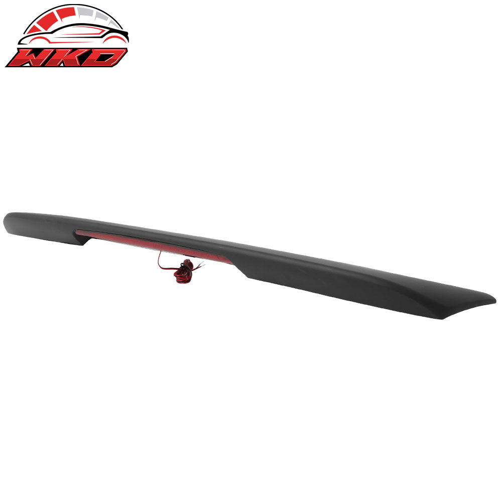 Fits 09-15 Nissan Maxima OE Style Matte Black Trunk Spoiler W/ LED Brake Light