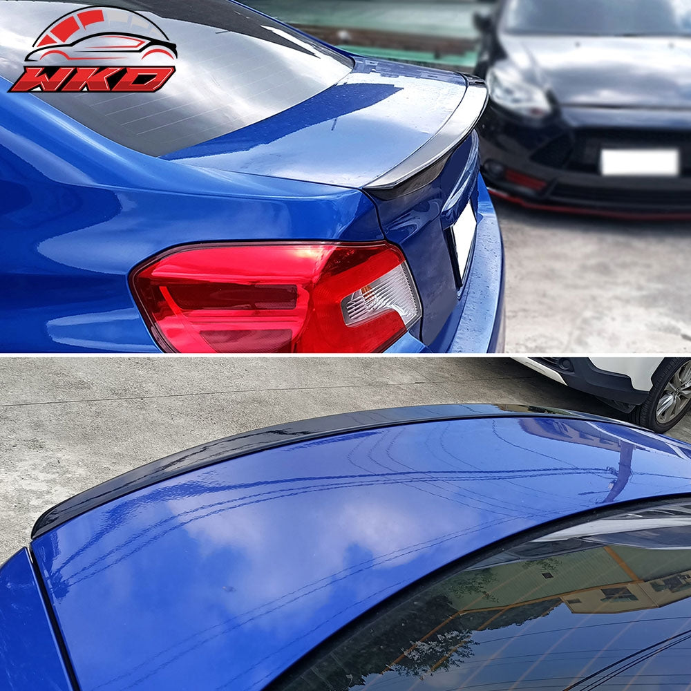 Fits 12-16 Subaru Impreza & 15-21 WRX D2 Style Trunk Spoiler Painted #D4S Black