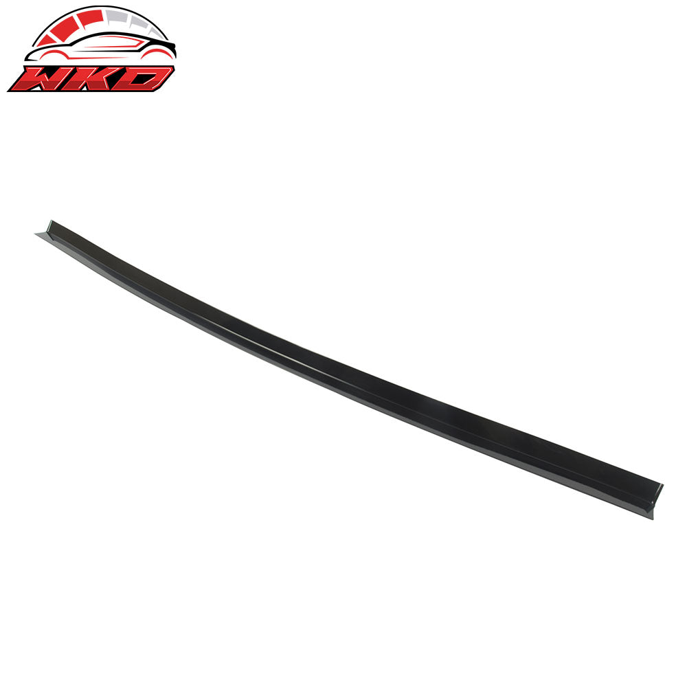Fits 08-21 Subaru WRX STI JDM Style Rear Trunk Wing Gurney Flap Add Gloss Black
