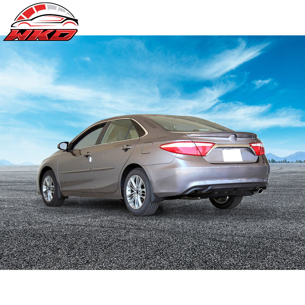Fits 15-17 Toyota Camry Sedan Flush Mount OE Style Trunk Spoiler ABS Matte Black