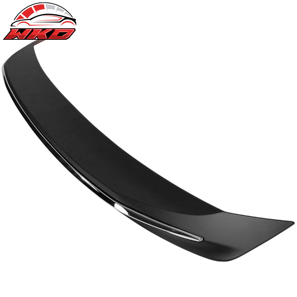 Fits 18-24 Toyota Camry MD Style Rear Trunk Spoiler Wing Unpainted W/Chrome Trim