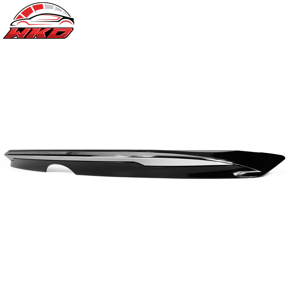 Fits 18-24 Toyota Camry MD Style Rear Trunk Spoiler Gloss Black W/Chrome Trim