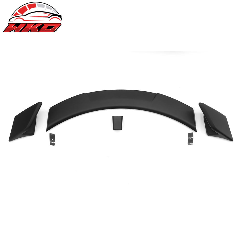 Fits 17-25 Tesla Model 3 GT Style Rear Trunk Spoiler Wing Lip Matte Black ABS