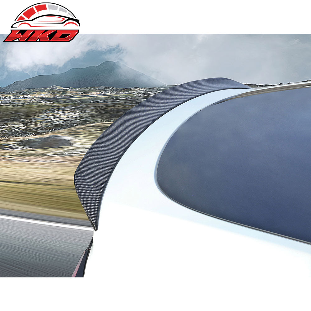 Fits 20-25 Tesla Model Y IKON Style Trunk Spoiler Wing - Carbon Fiber