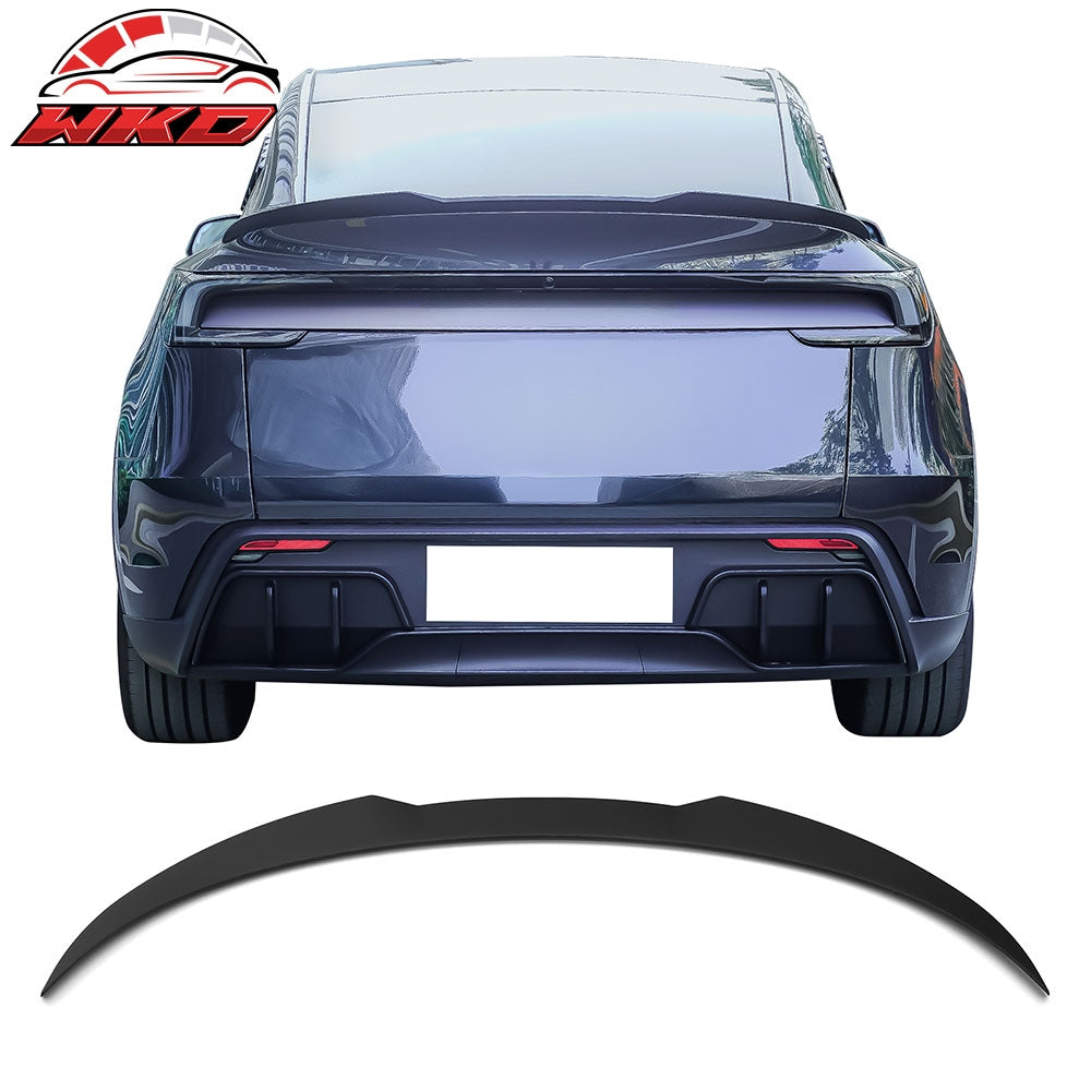 25-26 Tesla Model Y Juniper Trunk Spoiler Matte Black Rear Wing ABS Trim | Wholesale